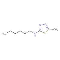 Chemical structure of N-hexyl-5-methyl-1,3,4-thiadiazol-2-amine - CSSB00012177368