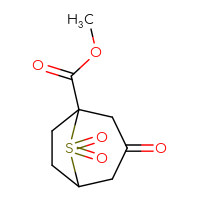 Chemical structure of methyl 3,8,8-trioxo-8λ⁶-thiabicyclo[3.2.1]octane-1-carboxylate - CSSB01377009579