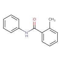 Chemical structure of 2-methyl-N-phenylbenzamide - CSSB00000249606
