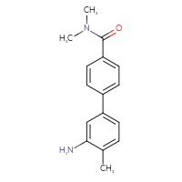 Chemical structure of 3'-amino-N,N,4'-trimethyl-[1,1'-biphenyl]-4-carboxamide - CSSB06320586693