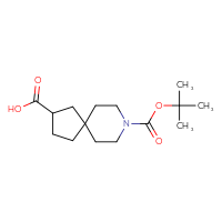 Chemical structure of 8-[(tert-butoxy)carbonyl]-8-azaspiro[4.5]decane-2-carboxylic acid - CSSB00010062877