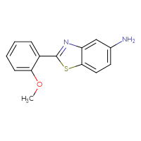 Chemical structure of 2-(2-methoxyphenyl)-1,3-benzothiazol-5-amine - CSSB21253042935