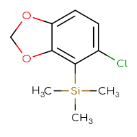 Chemical structure of (5-chloro-2H-1,3-benzodioxol-4-yl)trimethylsilane - CSSB15023798317