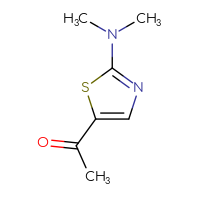 Chemical structure of 1-[2-(dimethylamino)-1,3-thiazol-5-yl]ethan-1-one - CSSB00011747333