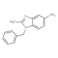 Chemical structure of 1-benzyl-2-methyl-1H-1,3-benzodiazol-5-amine - CSSB00000186682
