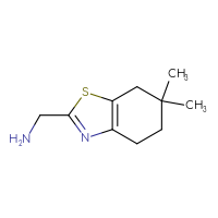 Chemical structure of 1-(6,6-dimethyl-4,5,6,7-tetrahydro-1,3-benzothiazol-2-yl)methanamine - CSSB00012065143