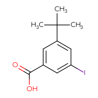 Chemical structure of 3-tert-butyl-5-iodobenzoic acid - CSSB00010212618