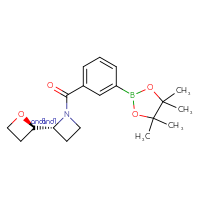 Chemical structure of rac-(2R)-2-[(2R)-oxetan-2-yl]-1-[3-(4,4,5,5-tetramethyl-1,3,2-dioxaborolan-2-yl)benzoyl]azetidine - CSSB21331714948