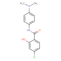 Chemical structure of 4-chloro-N-[4-(dimethylamino)phenyl]-2-hydroxybenzamide - CSSB00029858537