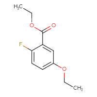 Chemical structure of ethyl 5-ethoxy-2-fluorobenzoate - CSSB02518290666