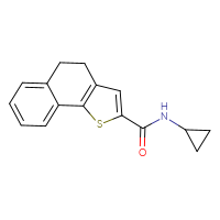 Chemical structure of N-cyclopropyl-4H,5H-naphtho[1,2-b]thiophene-2-carboxamide - CSSB00026391123