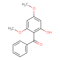 Chemical structure of 2-benzoyl-3,5-dimethoxyphenol - CSSB02267492095