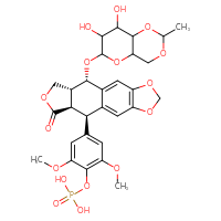 Chemical structure of {4-[(10R,11R,15R,16S)-16-({7,8-dihydroxy-2-methyl-hexahydro-2H-pyrano[3,2-d][1,3]dioxin-6-yl}oxy)-12-oxo-4,6,13-trioxatetracyclo[7.7.0.0³,⁷.0¹¹,¹⁵]hexadeca-1,3(7),8-trien-10-yl]-2,6-dimethoxyphenoxy}phosphonic acid - CSSB21193440958