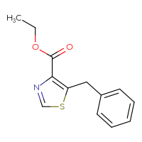 Chemical structure of ethyl 5-benzyl-1,3-thiazole-4-carboxylate - CSSB01821583461