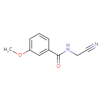 Chemical structure of N-(cyanomethyl)-3-methoxybenzamide - CSSB00011368196