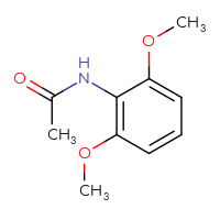 Chemical structure of N-(2,6-dimethoxyphenyl)acetamide - CSSB00000095867