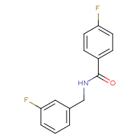 Chemical structure of 4-fluoro-N-[(3-fluorophenyl)methyl]benzamide - CSSB00000658088