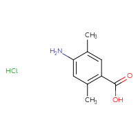 Chemical structure of 4-amino-2,5-dimethylbenzoic acid hydrochloride - CSSB21324198071
