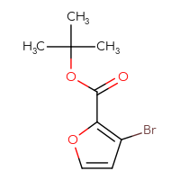 Chemical structure of tert-butyl 3-bromofuran-2-carboxylate - CSSB00010235556