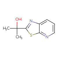 Chemical structure of 2-{[1,3]thiazolo[5,4-b]pyridin-2-yl}propan-2-ol - CSSB00010942440
