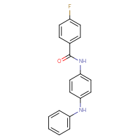 Chemical structure of 4-fluoro-N-[4-(phenylamino)phenyl]benzamide - CSSB00020582752