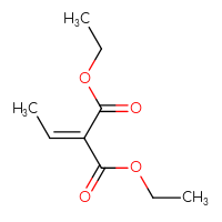 Chemical structure of 1,3-diethyl 2-ethylidenepropanedioate - CSSB00000034469