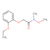 Chemical structure of 2-(2-ethoxyphenoxy)-N-methoxy-N-methylacetamide - CSSB00000487481