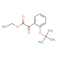 Chemical structure of ethyl 2-[2-(tert-butoxy)phenyl]-2-oxoacetate - CSSB03466075816