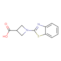 Chemical structure of 1-(1,3-benzothiazol-2-yl)azetidine-3-carboxylic acid - CSSB00012042687