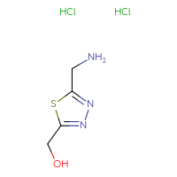 Chemical structure of [5-(aminomethyl)-1,3,4-thiadiazol-2-yl]methanol dihydrochloride - CSSB00160573114