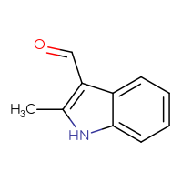 Chemical structure of 2-methyl-1H-indole-3-carbaldehyde - CSSB00000186307