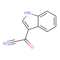 Chemical structure of 1H-indole-3-carbonyl cyanide - CSSB00009852871