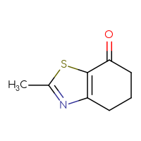 Chemical structure of 2-methyl-4,5,6,7-tetrahydro-1,3-benzothiazol-7-one - CSSB00000753643