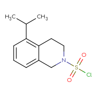 Chemical structure of 5-(propan-2-yl)-1,2,3,4-tetrahydroisoquinoline-2-sulfonyl chloride - CSSB21224775758
