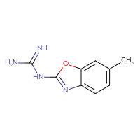 Chemical structure of N-(6-methyl-1,3-benzoxazol-2-yl)guanidine - CSSB00000079660