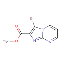 Chemical structure of methyl 3-bromoimidazo[1,2-a]pyrimidine-2-carboxylate - CSSB00010988417