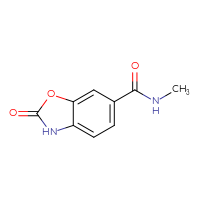Chemical structure of N-methyl-2-oxo-2,3-dihydro-1,3-benzoxazole-6-carboxamide - CSSB00037030127