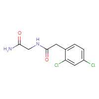 Chemical structure of N-(carbamoylmethyl)-2-(2,4-dichlorophenyl)acetamide - CSSB00000271348