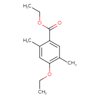 Chemical structure of ethyl 4-ethoxy-2,5-dimethylbenzoate - CSSB00038102085