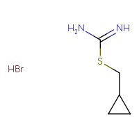 Chemical structure of [(cyclopropylmethyl)sulfanyl]methanimidamide hydrobromide - CSSB00000732686