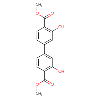 Chemical structure of 4,4'-dimethyl 3,3'-dihydroxy-[1,1'-biphenyl]-4,4'-dicarboxylate - CSSB06584242228