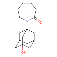 Chemical structure of 1-(3-hydroxyadamantan-1-yl)azepan-2-one - CSSB00020597554