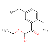 Chemical structure of ethyl 2-(2,5-diethylphenyl)-2-oxoacetate - CSSB00005834485