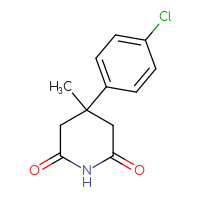 Chemical structure of 4-(4-chlorophenyl)-4-methylpiperidine-2,6-dione - CSSB00000720789