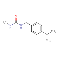 Chemical structure of 3-methyl-1-{[4-(propan-2-yl)phenyl]methyl}urea - CSSB00011466380