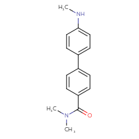Chemical structure of N,N-dimethyl-4'-(methylamino)-[1,1'-biphenyl]-4-carboxamide - CSSB06320585667