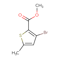 Chemical structure of methyl 3-bromo-5-methylthiophene-2-carboxylate - CSSB00009817204