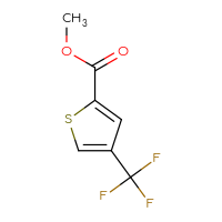 Chemical structure of methyl 4-(trifluoromethyl)thiophene-2-carboxylate - CSSB00037235760