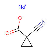 Chemical structure of sodium 1-cyanocyclopropane-1-carboxylate - CSSB06744556723