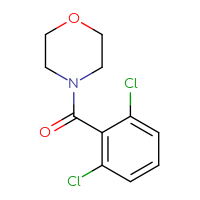 Chemical structure of 4-(2,6-dichlorobenzoyl)morpholine - CSSB00000257273